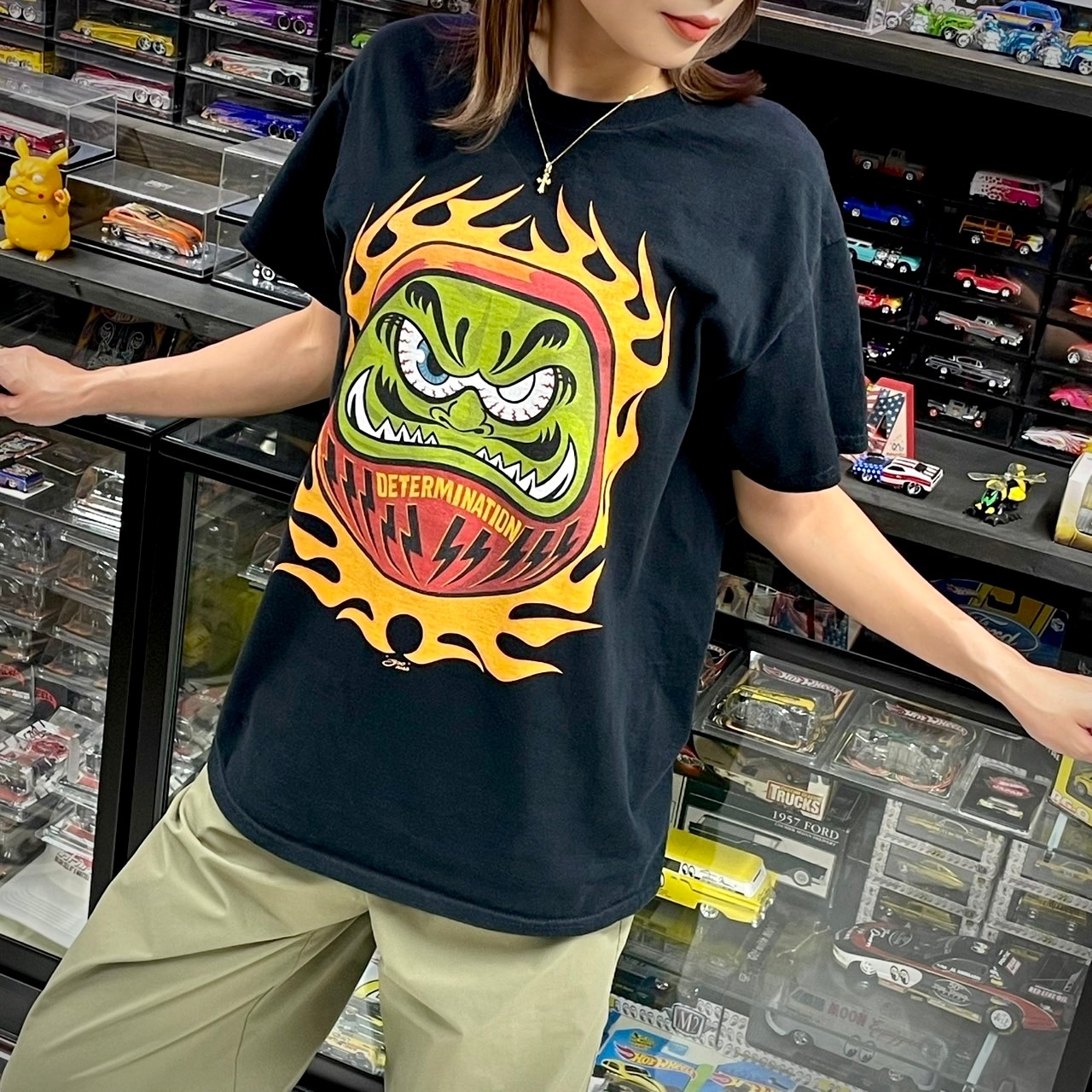 モンスター達磨フロントプリントTシャツ【TIKTOK】