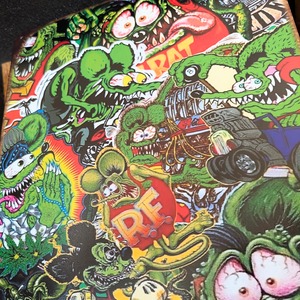 送料無料!ちょうどいいブリキ看板 【 RAT FINK ( ラットフィンク ) 】 METAL SIGN / メタルサイン / ブリキ看板 / サインボード / ビンテージ加工〚アメリカン雑貨 アメトイ〛