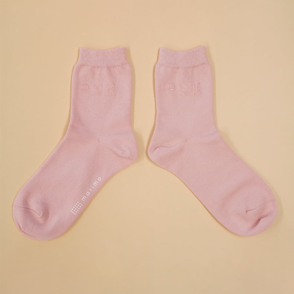 【レディース】MARIMO みちる 触って色が分かる靴下 PNK ピンク 134100-30