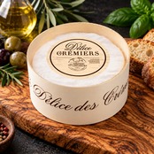 フランス産 デリス デ クレミエ ミニ 100g|Grassfed トリプルクリーム 白カビチーズ|濃厚クリーミーな木箱熟成チーズ Mini Delice des Cremiers Artisanal Triple Cream White Mold Grassfed Cheese