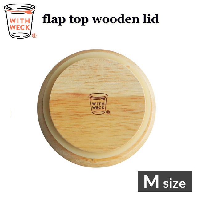 WECK FLAT TOP WOODEN LID M マークス