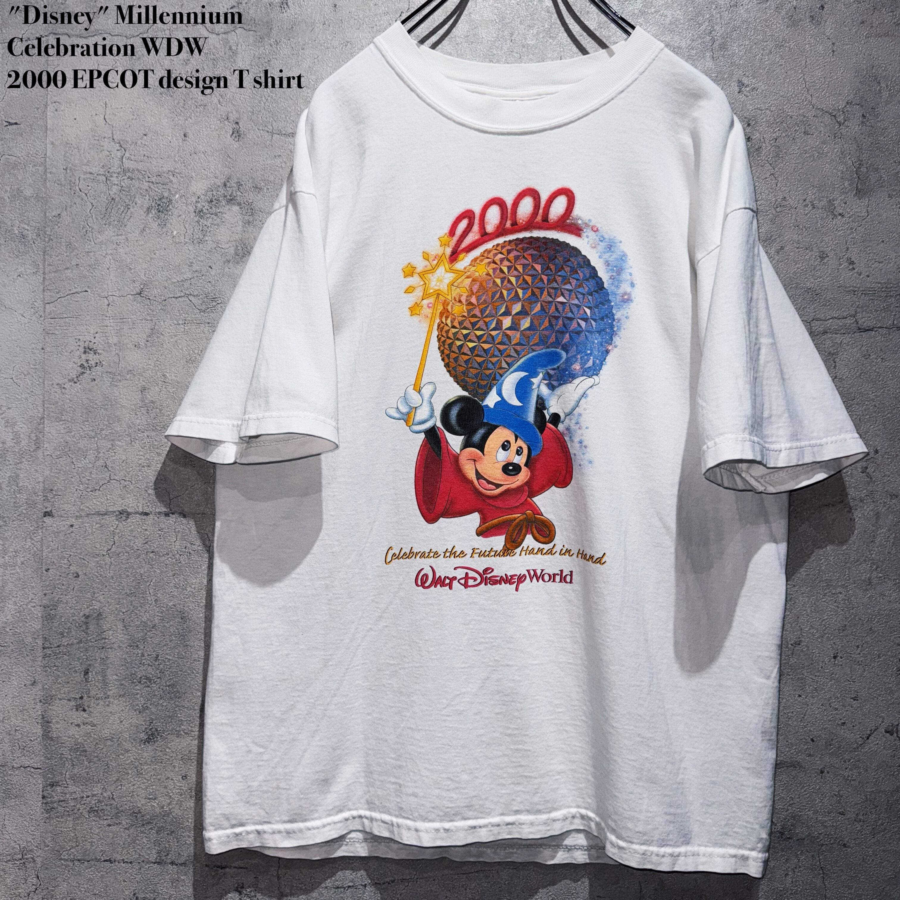 "Disney" Millennium Celebration WDW 2000 EPCOT design T shirt