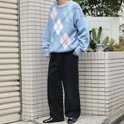 Eddie Bauer argyle pattern cotton knit