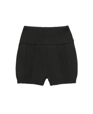 [hug your skin] Cable knitted shorts (charcoal) 正規品 韓国ブランド 韓国ファッション 韓国代行 日本 店舗 hugyourskin hug ハグユアスキン