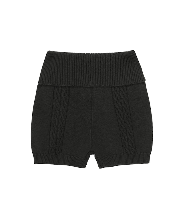 [hug your skin] Cable knitted shorts (charcoal) 正規品 韓国ブランド 韓国ファッション 韓国代行 日本 店舗 hugyourskin hug ハグユアスキン