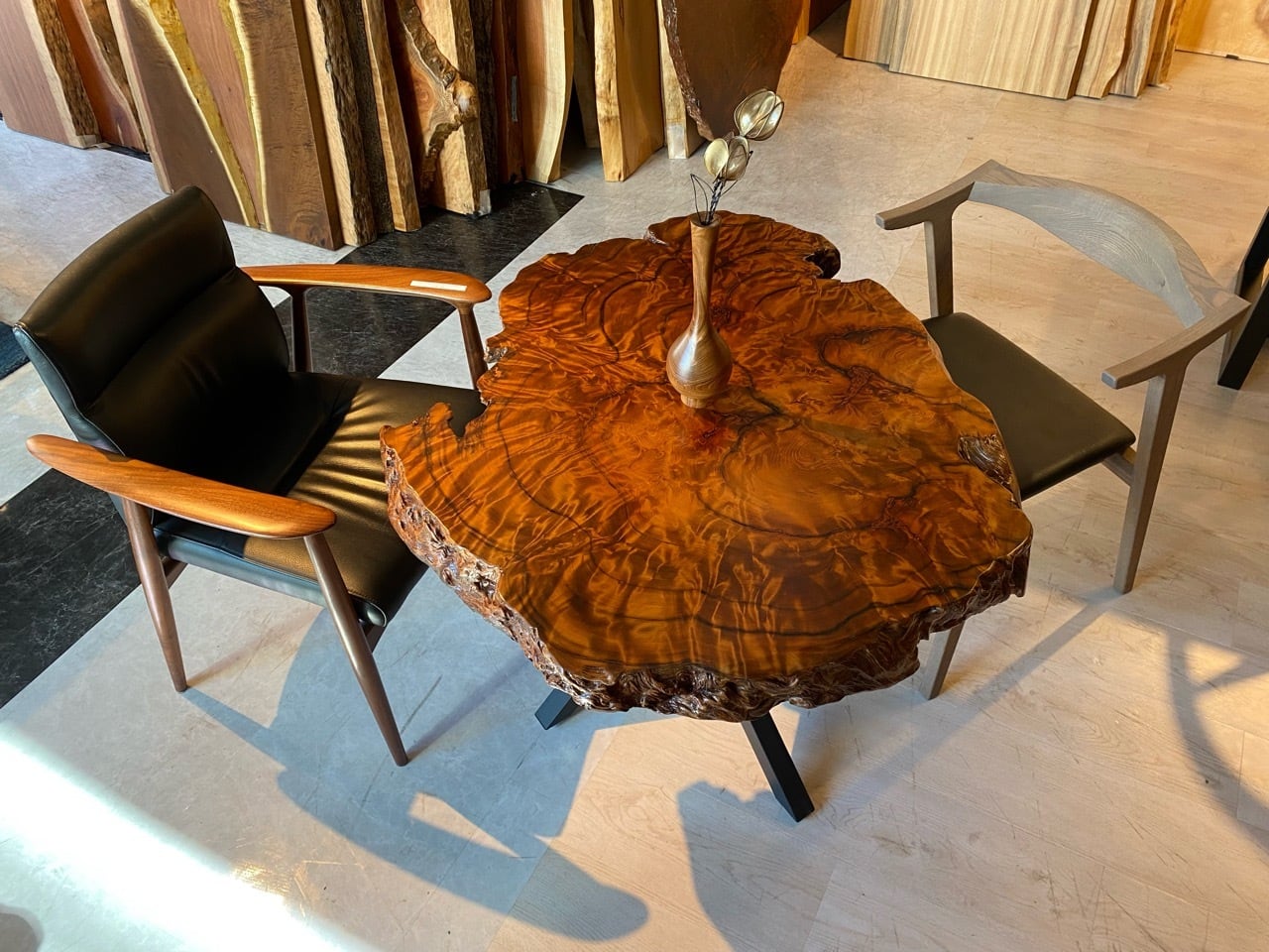 Premium】屋久杉（ヤクスギ）_900×800×65_青山店_テーブル天板/バール