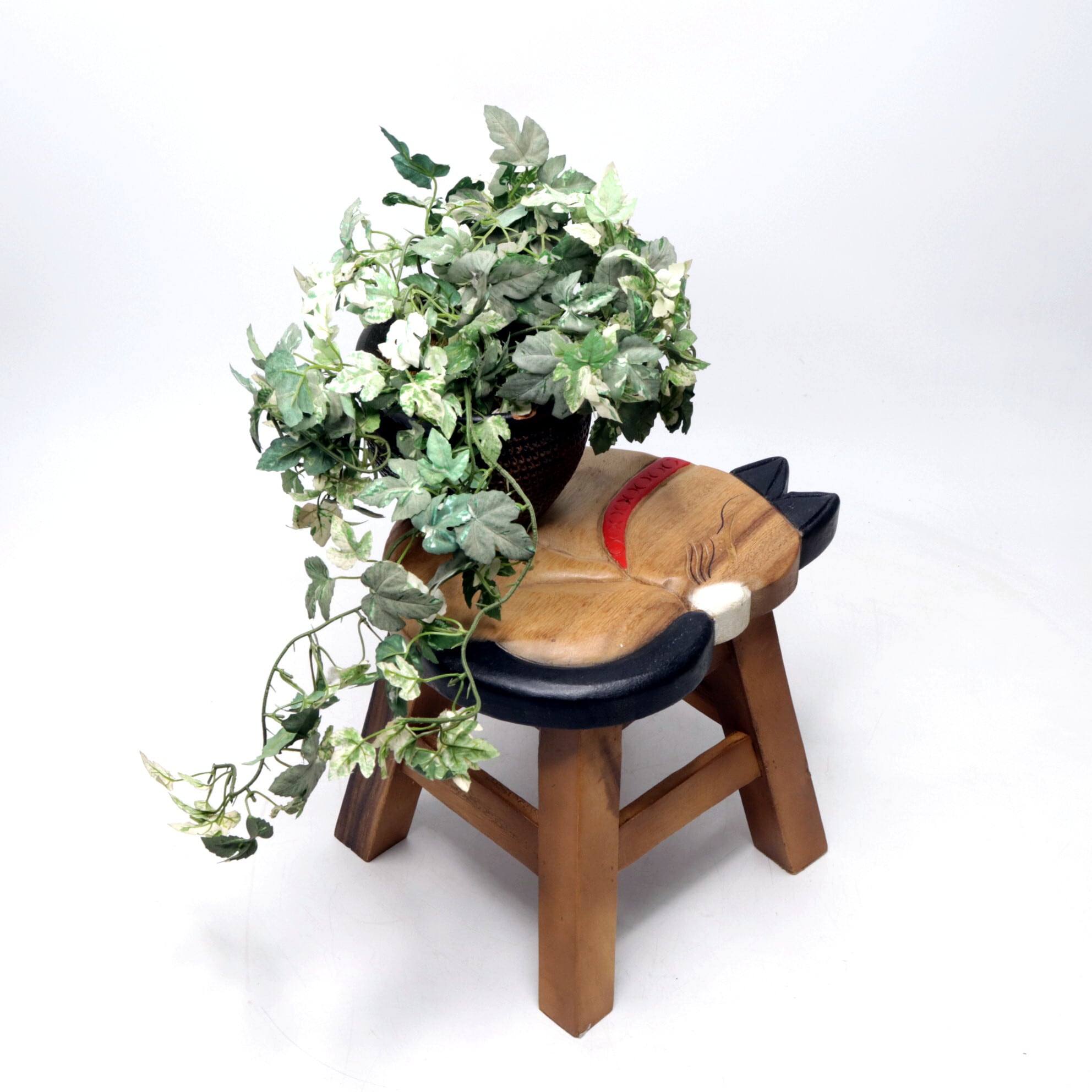 アンティーク　スツール　ミニ椅子　木製　花台　ガーデン雑貨