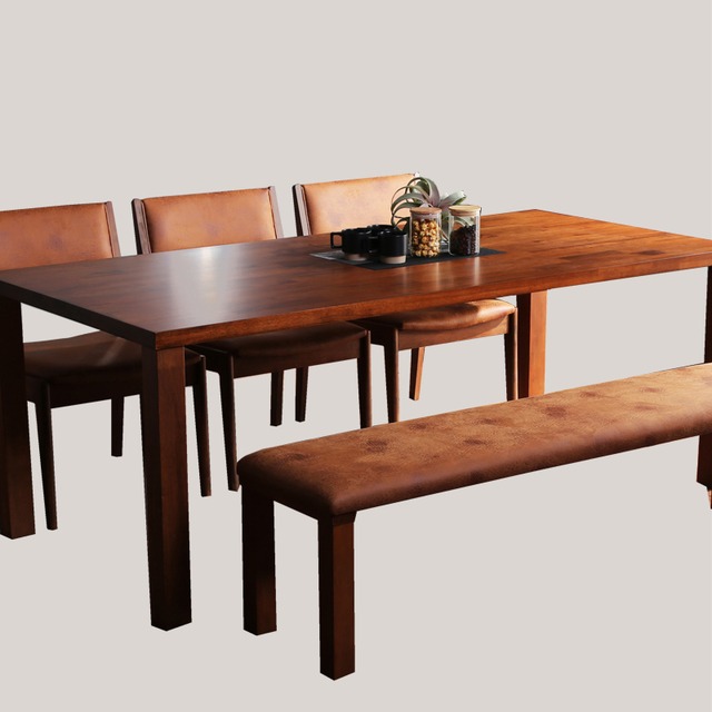 テーブルセット 190幅 ダイニングセット 5点セット 木製 おしゃれ 高級感 モダン 北欧 skm-0214