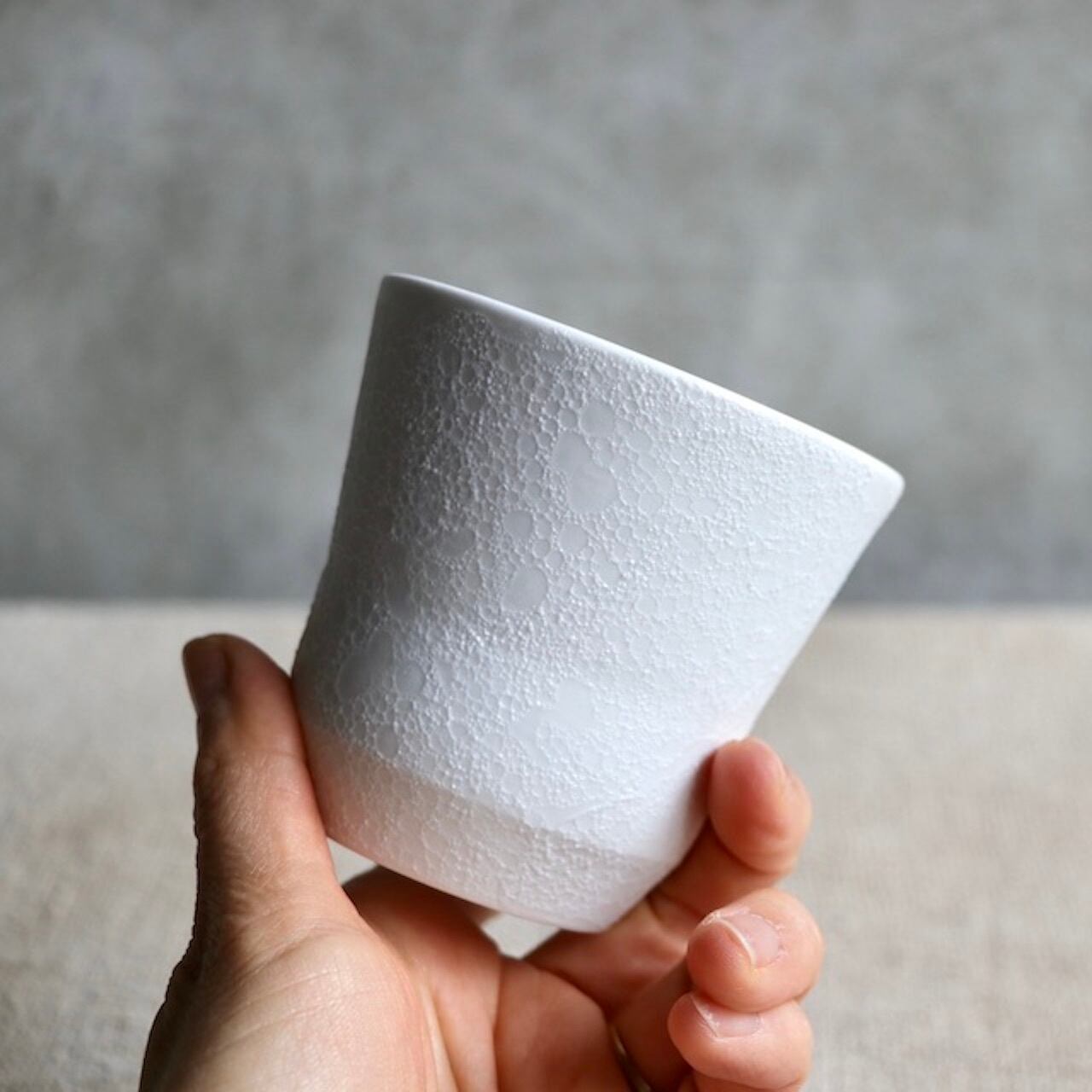 白泡 杵型カップ White foam Pestle cup | 吉右エ門製陶所 kichiemon