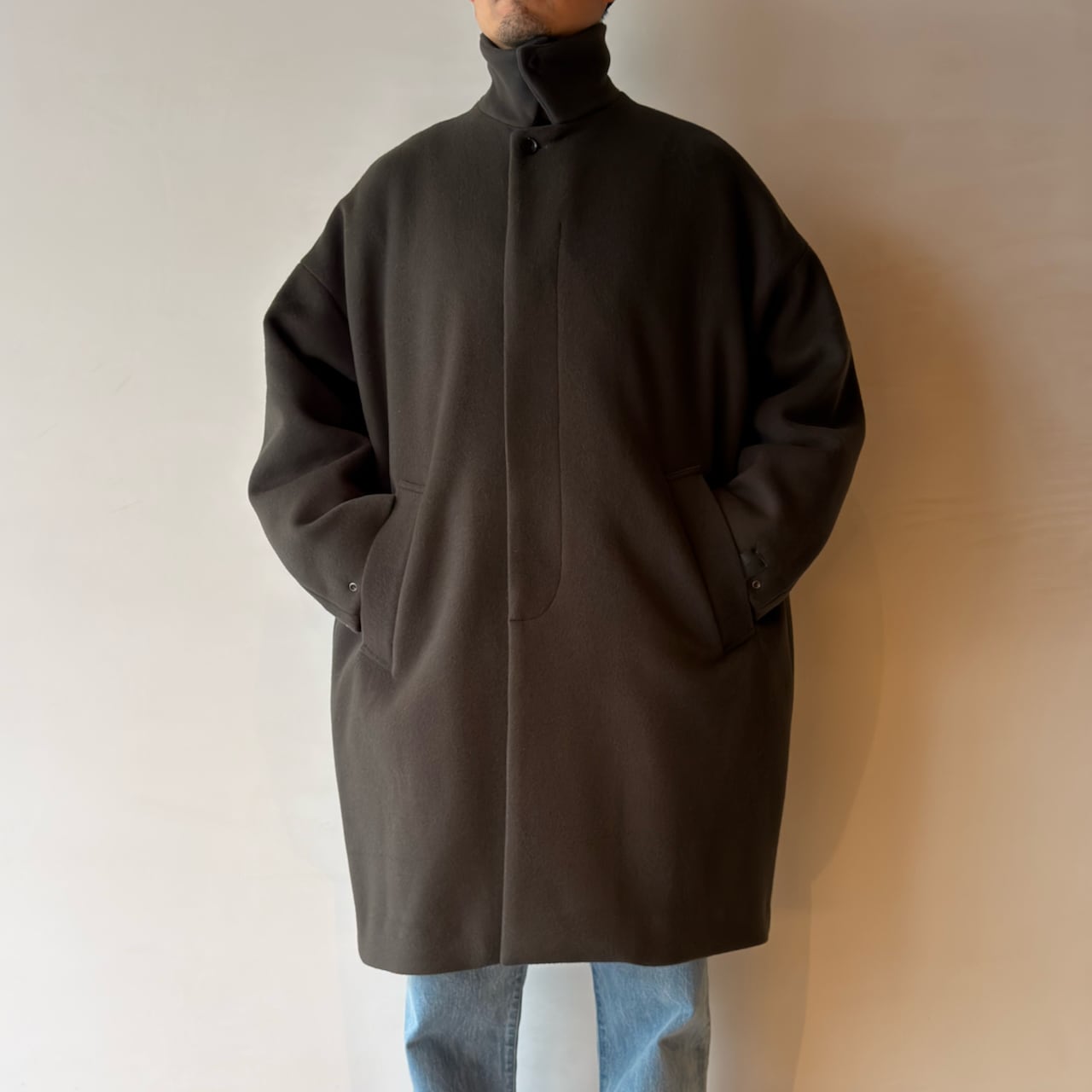 n.hoolywood コート BALMACAAN COAT 40 最終 n hoolywood BALMACAAN COAT ステンカラー コート40 - BALMACAAN COAT