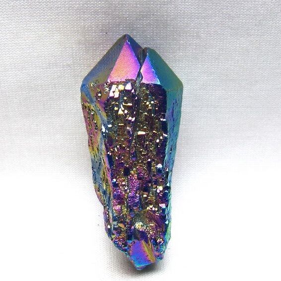 オーラクリスタル 原石 レインボーブルー エレスチャル オーラ水晶 一点物 171-8840