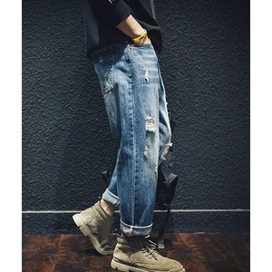 ヴィンテージウォッシュ ダメージジーンズ 10139