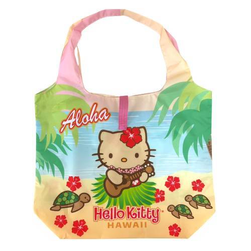 ハワイ限定 レトロフラ キティ エコバッグ ハローキティ サンリオ