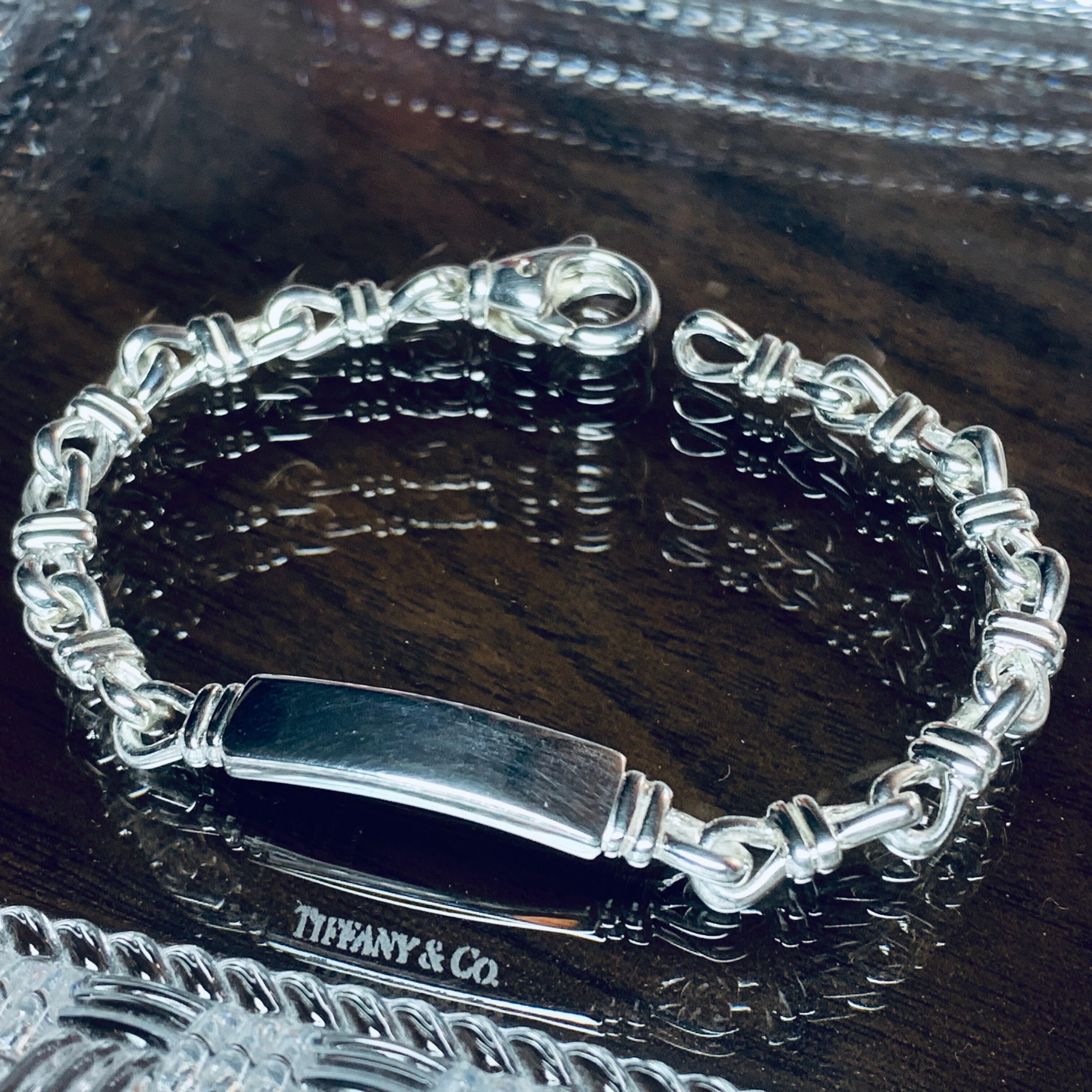 Vintage Tiffany Knot Chain ID Bracelet