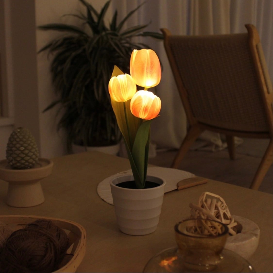 tulip pot LED light 3colors / チューリップ フラワー ライト ルーム