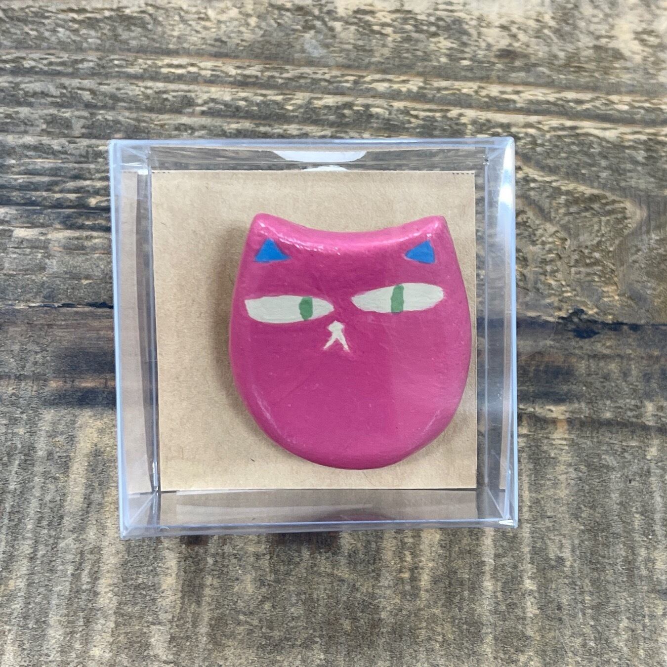 超レア 可愛い チビ猫 ファンクラブ 会員 バッジ ブルー綿の国星