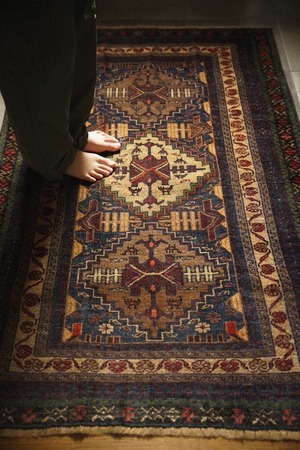1033 -Vintage Baluch rug