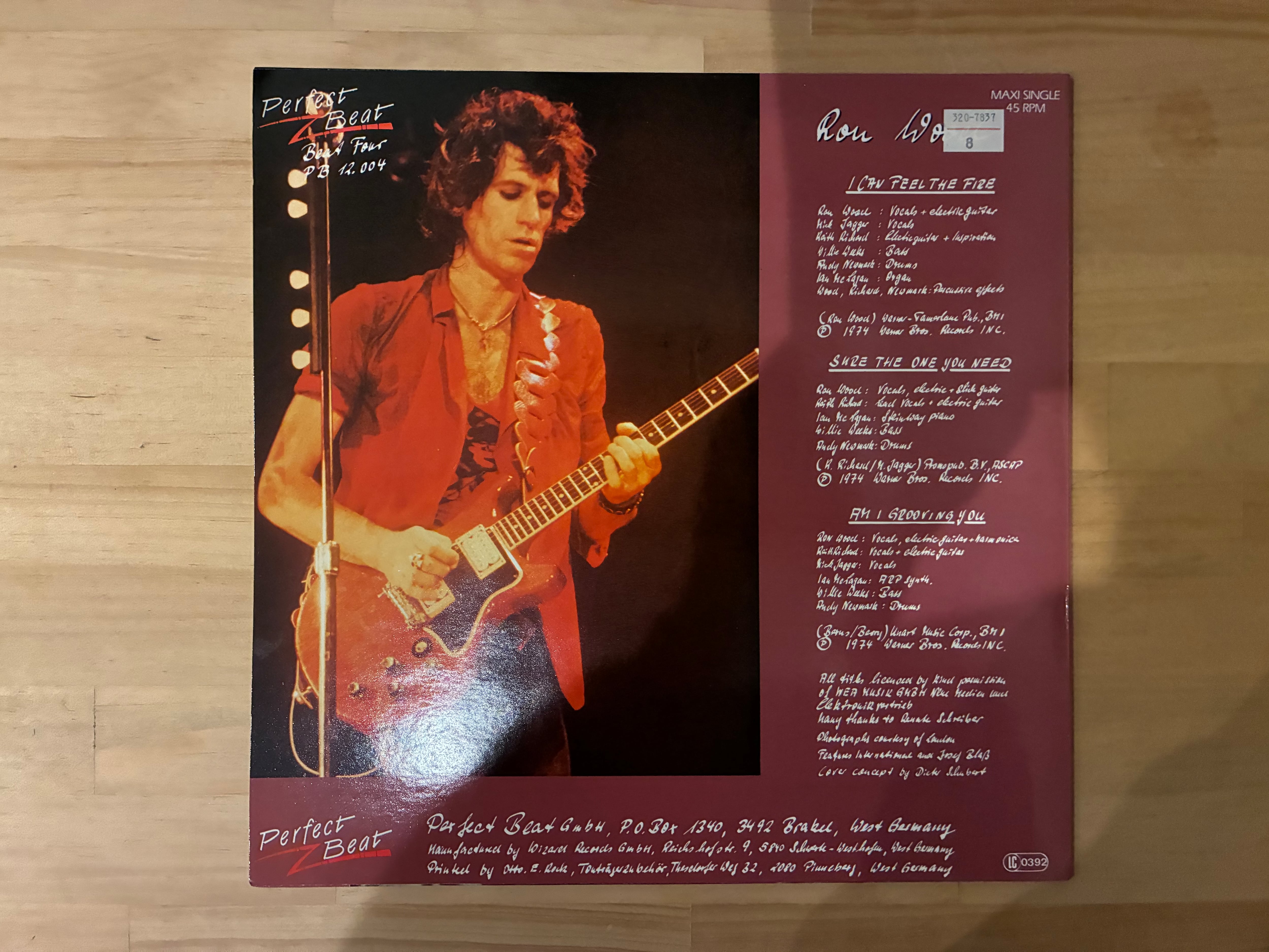 RON WOOD / I CAN FEEL THE FIRE | sixteen records (シックスティーン