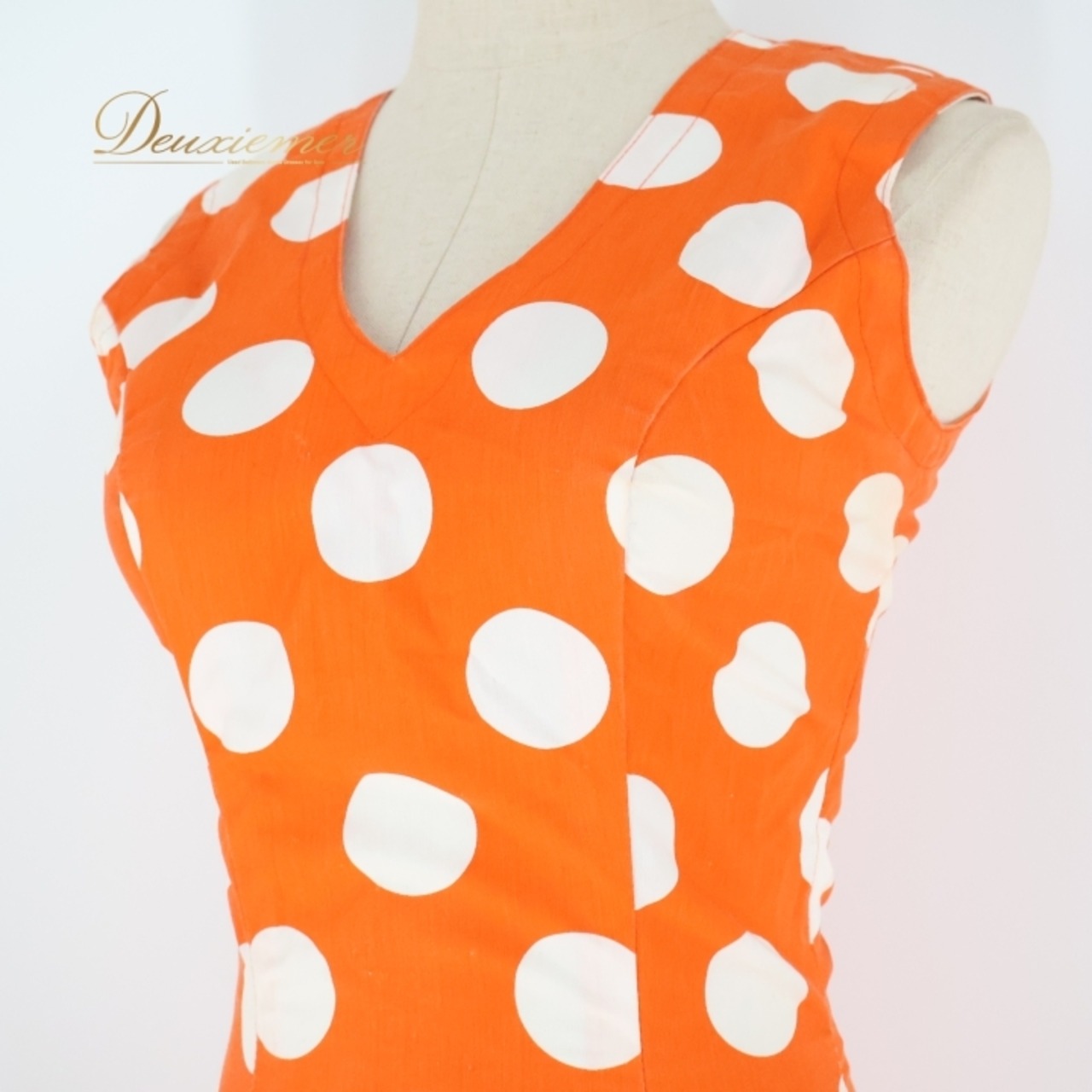 フラメンコ 衣装 ワンピース ドレス ボランテ フリル 水玉 ドット ダンス パーティ 発表会 オレンジ系 ホワイト系 スカート かわいい おしゃれ しっかりした生地 ボリューム感 踊り イベント衣装