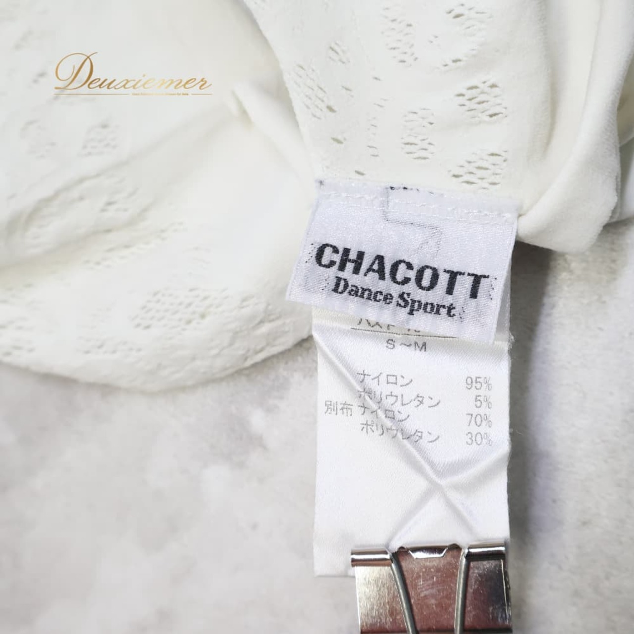 バレエ 衣装 Chacott チャコット ノーソーイング ニット トップス レッスンウェア ホワイト系 白 長袖 伸縮 ストレッチ レース レッスン 練習 ダンス 社交ダンス フリル レディース かわいい