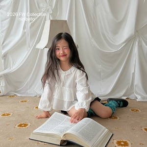送料無料【予約】ninibello/Jr. Monet Lace Blouse