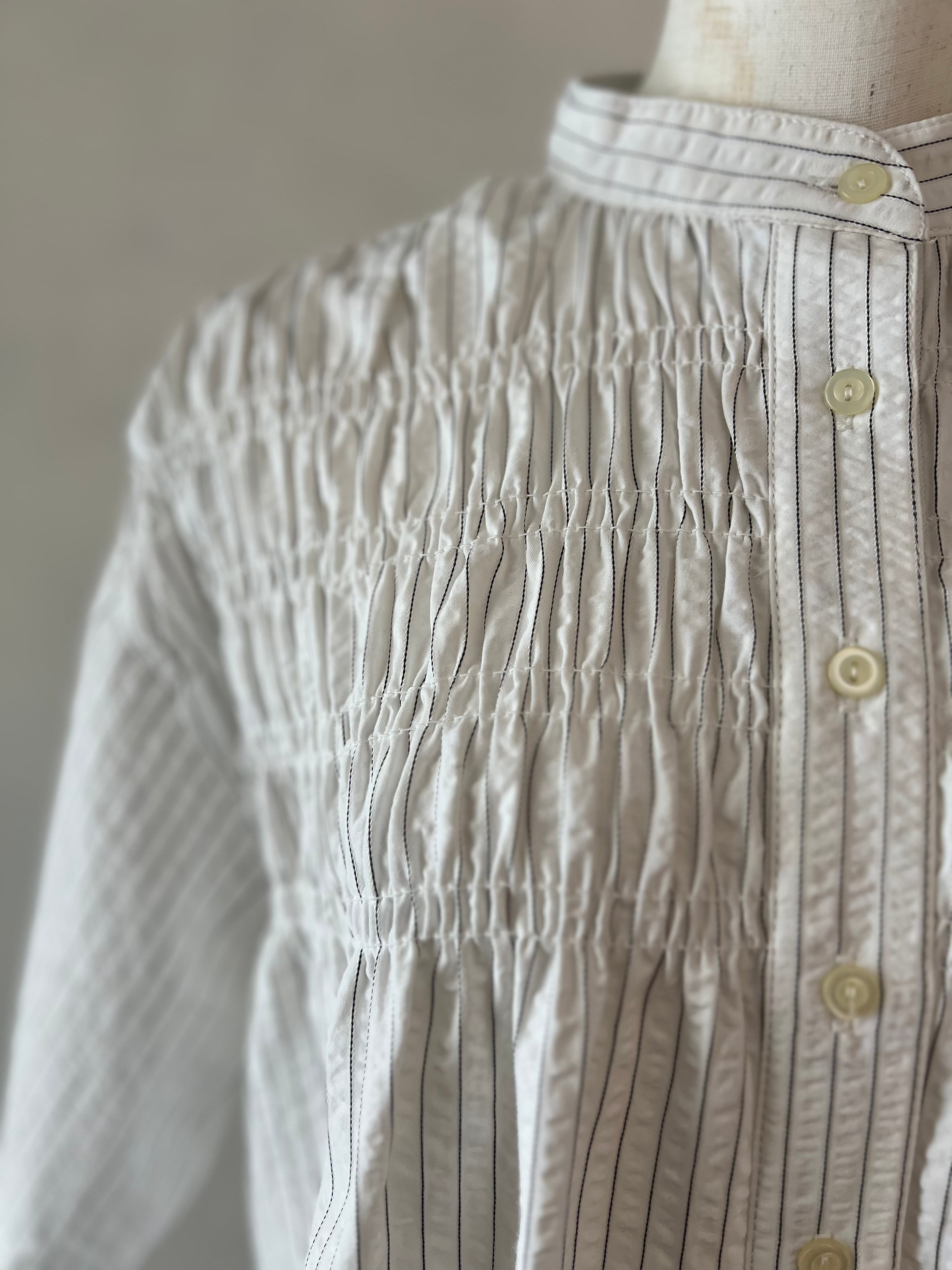 【SELECT】シャーリング半袖シャツ