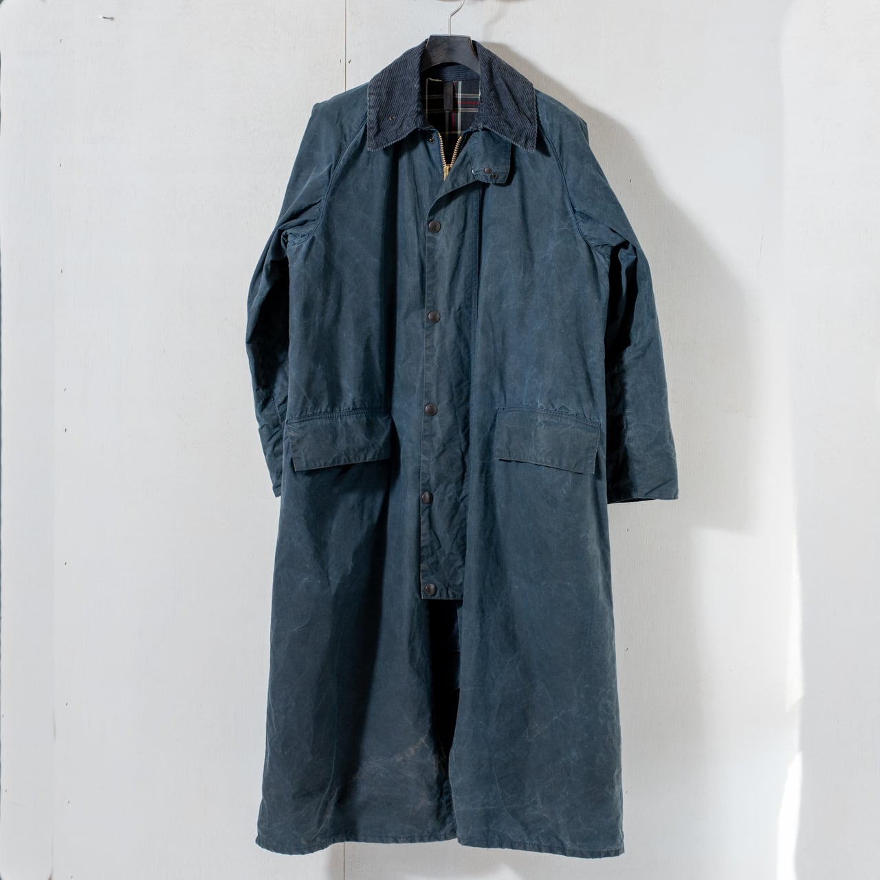 週末価格Barbour Burghley 1980年代 YKKジッパー 取説付き YKK Bar Zip】Burghley Turquoise 2crest c38 @1983-84 e3215c