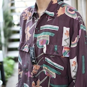 goouch dead stock design pattern silk shirt
