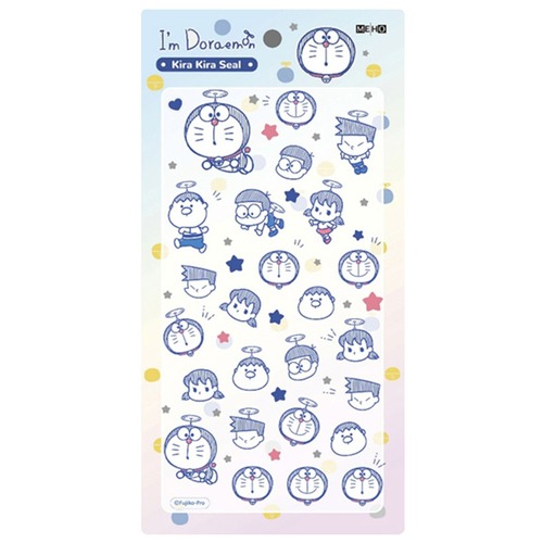 【ロット販売】【20入】キラキラシール アイアムドラえもんタケコプター(8820605)