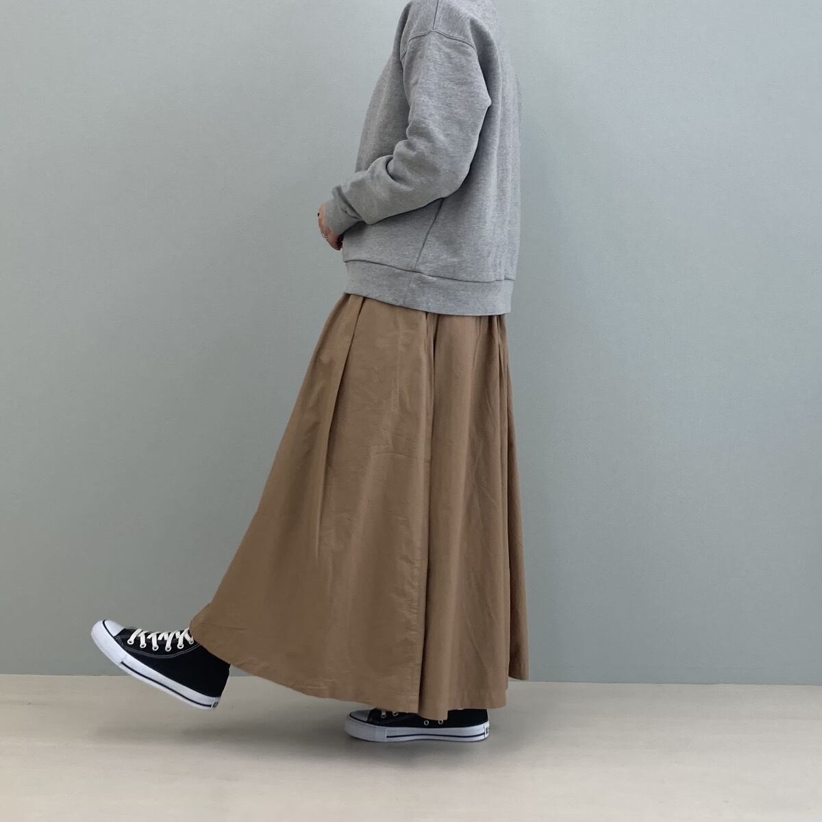 ハーベスティ ウール フレアスカート グレー スカート(グレー/灰色系