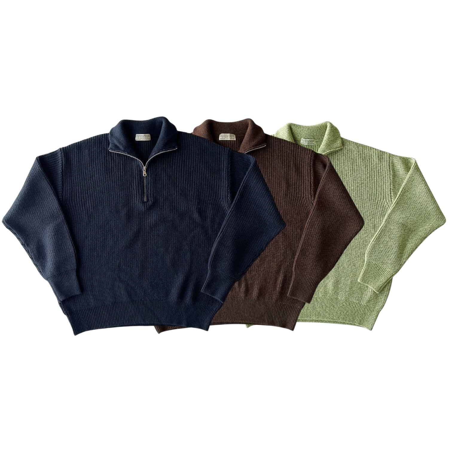 【COMFORTABLE REASON】Harf Zip Knit〈国内送料無料〉