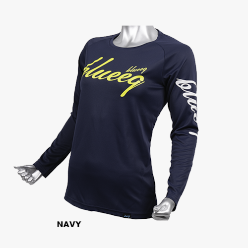 SCRIPT LONG SLEEVE TEE FOR WOMEN［BQAS-00030,BQAS-00031〕