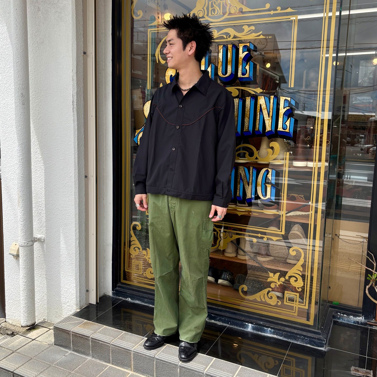 ナスングワム【Nasngwam】Bright Dad Jacket (black) - 7