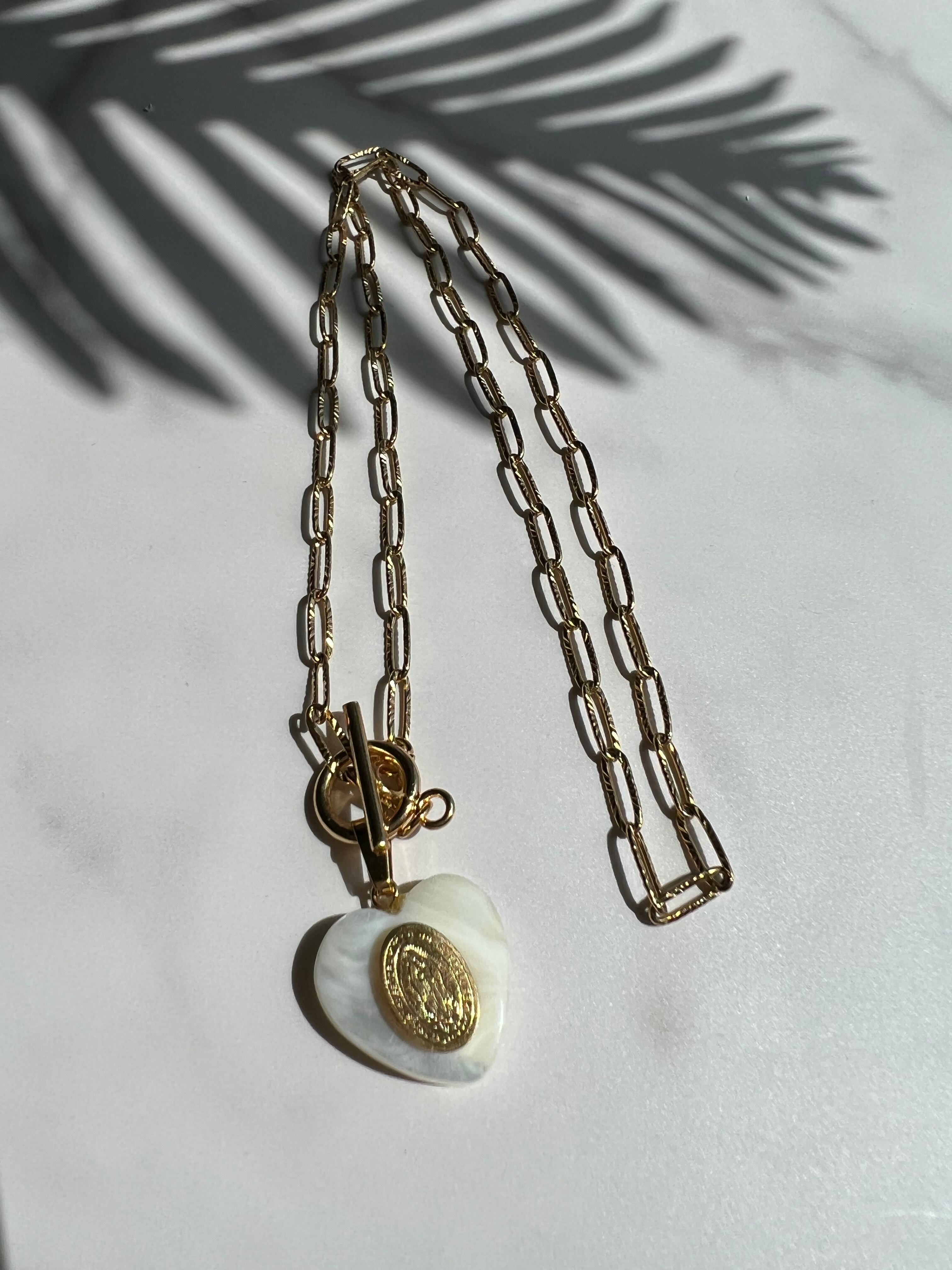 MARIA ×Heart shellnecklace(マリア不思議のメダイ×ハートシェル