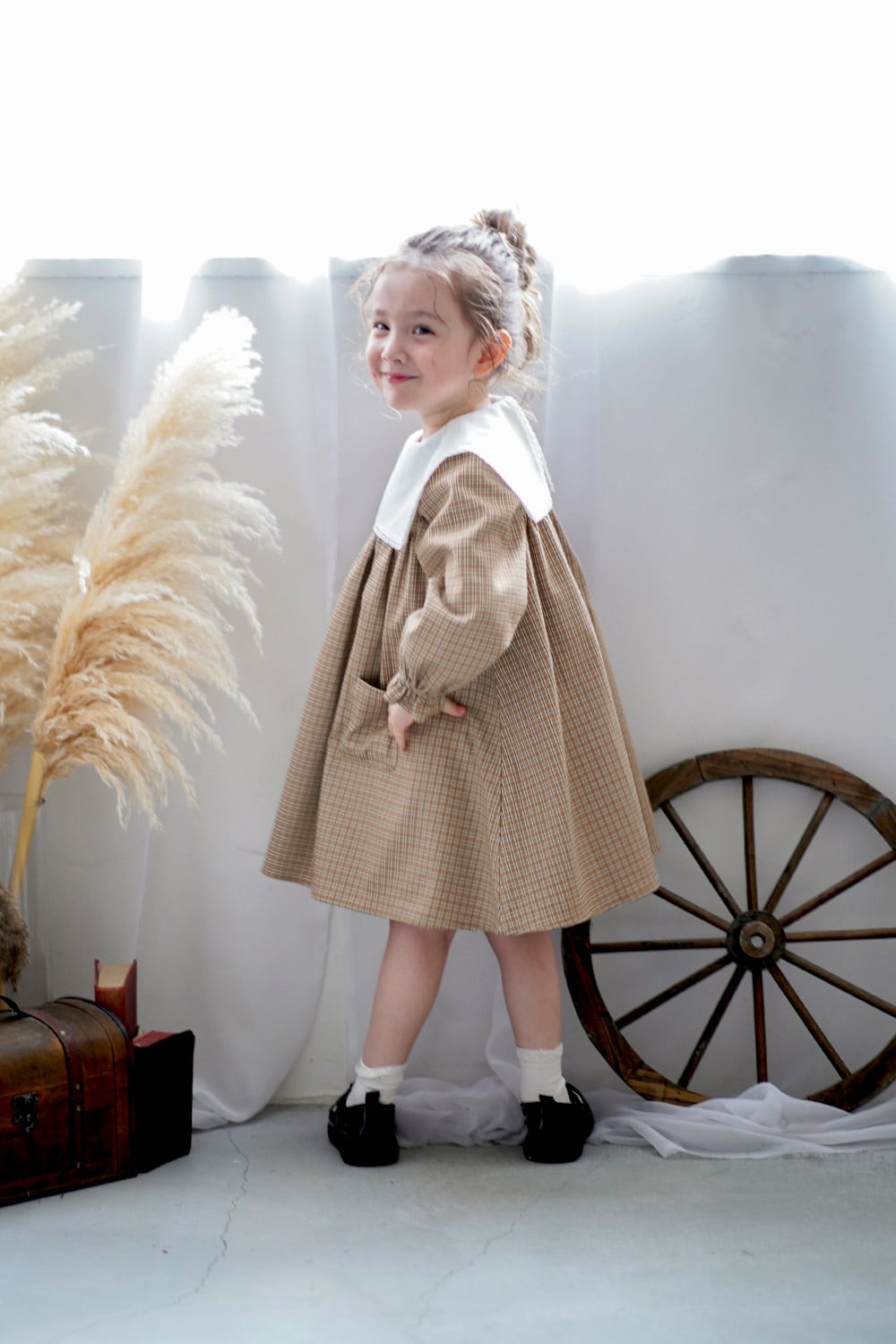 【ピコネ×マルベル】Grace Tweedワンピ（Picone別注色） ピコネ×マルベル】Grace Tweedワンピ（Picone別注色）