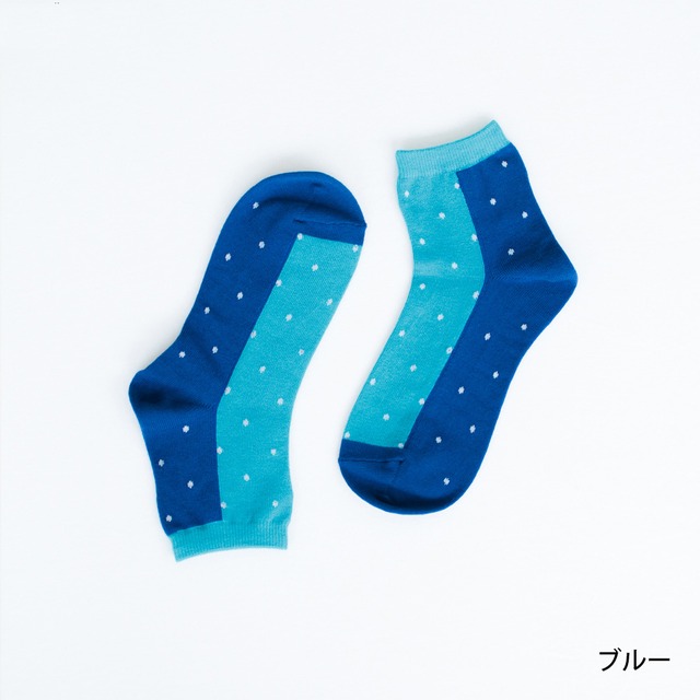 プリット prit バイカラードットソックス(P02360)全3色【ネコポス可】