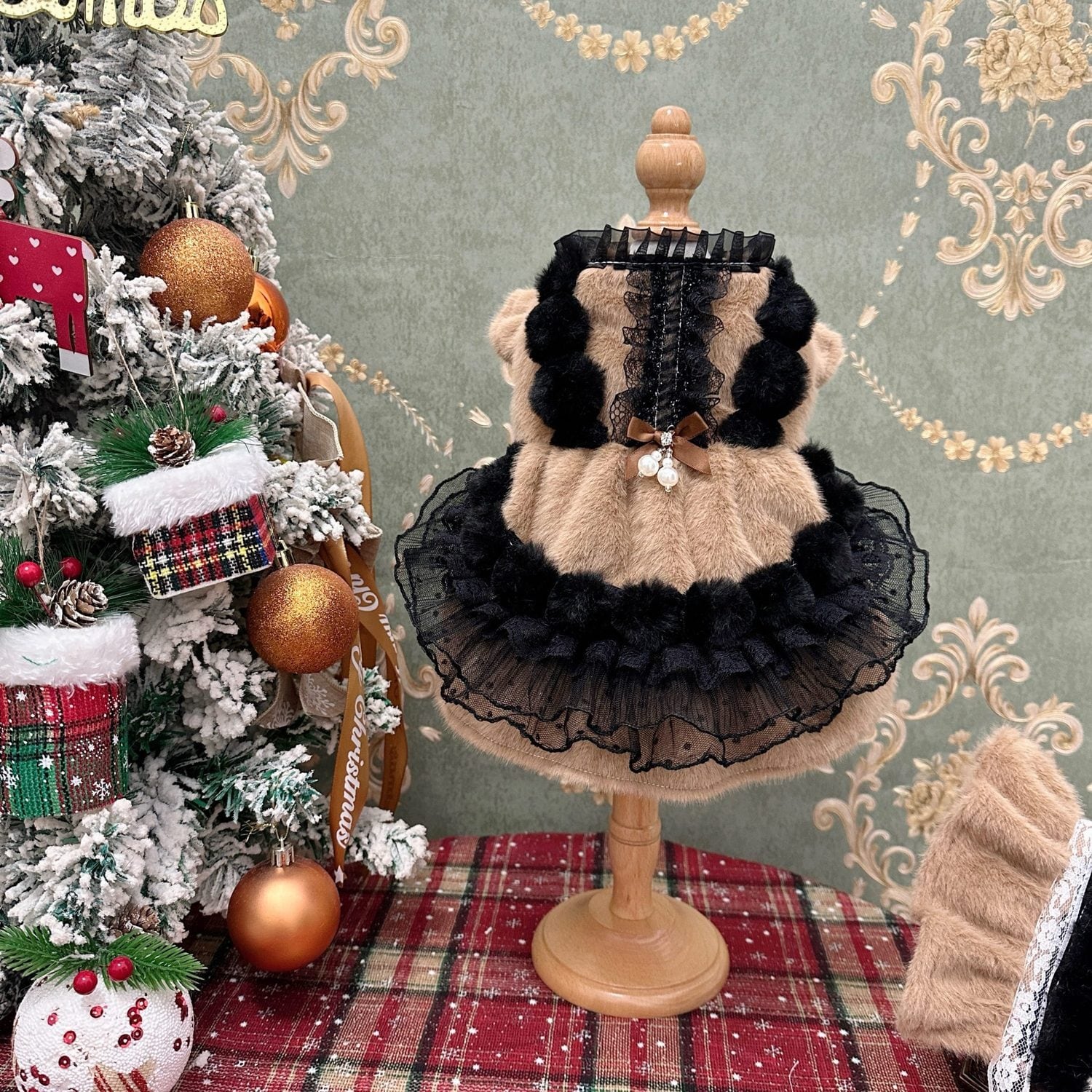 エレガントファー・ノアールドレス 00774