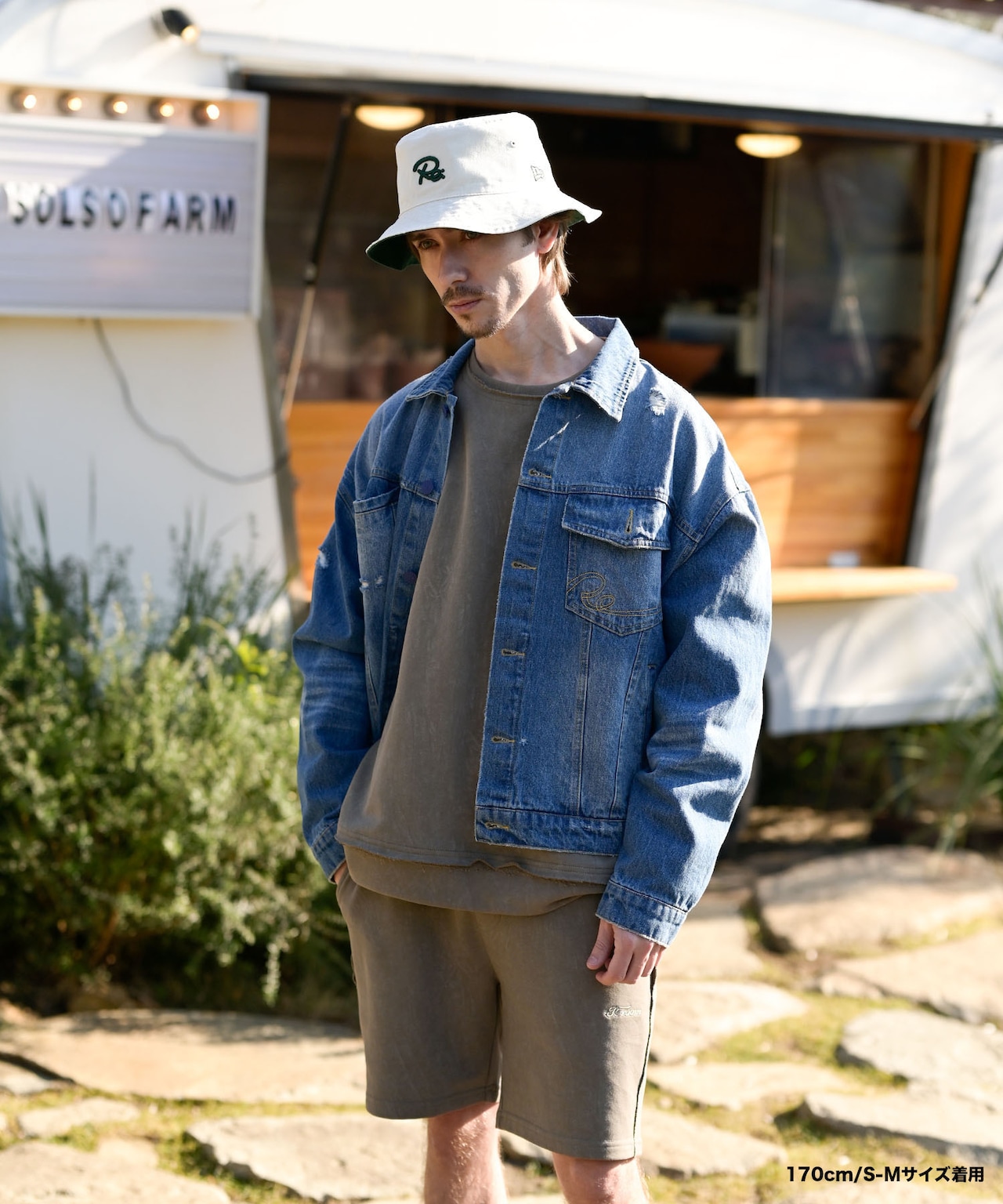 【#Re:room】VINTAGE WASHED PIGMENT BIG TRAINER [REC732］