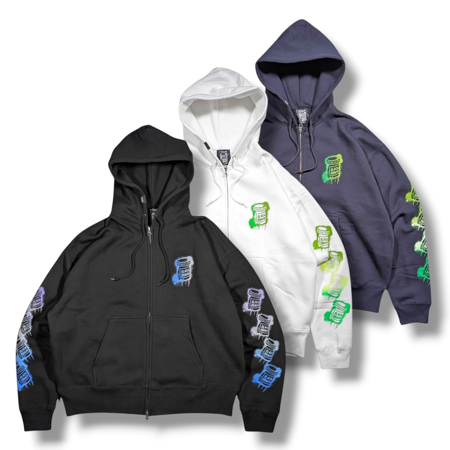 Dripped Warm Zip Hoodie (Gradient) | PAY ID