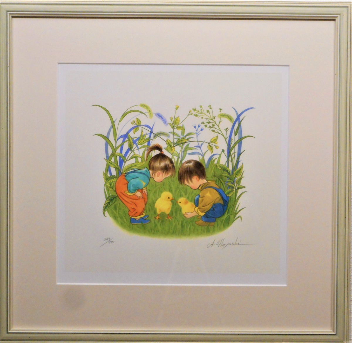 ひよことあそぶ二人 林明子 | Art Books Gallery 910 品切れ絵本 絶版  