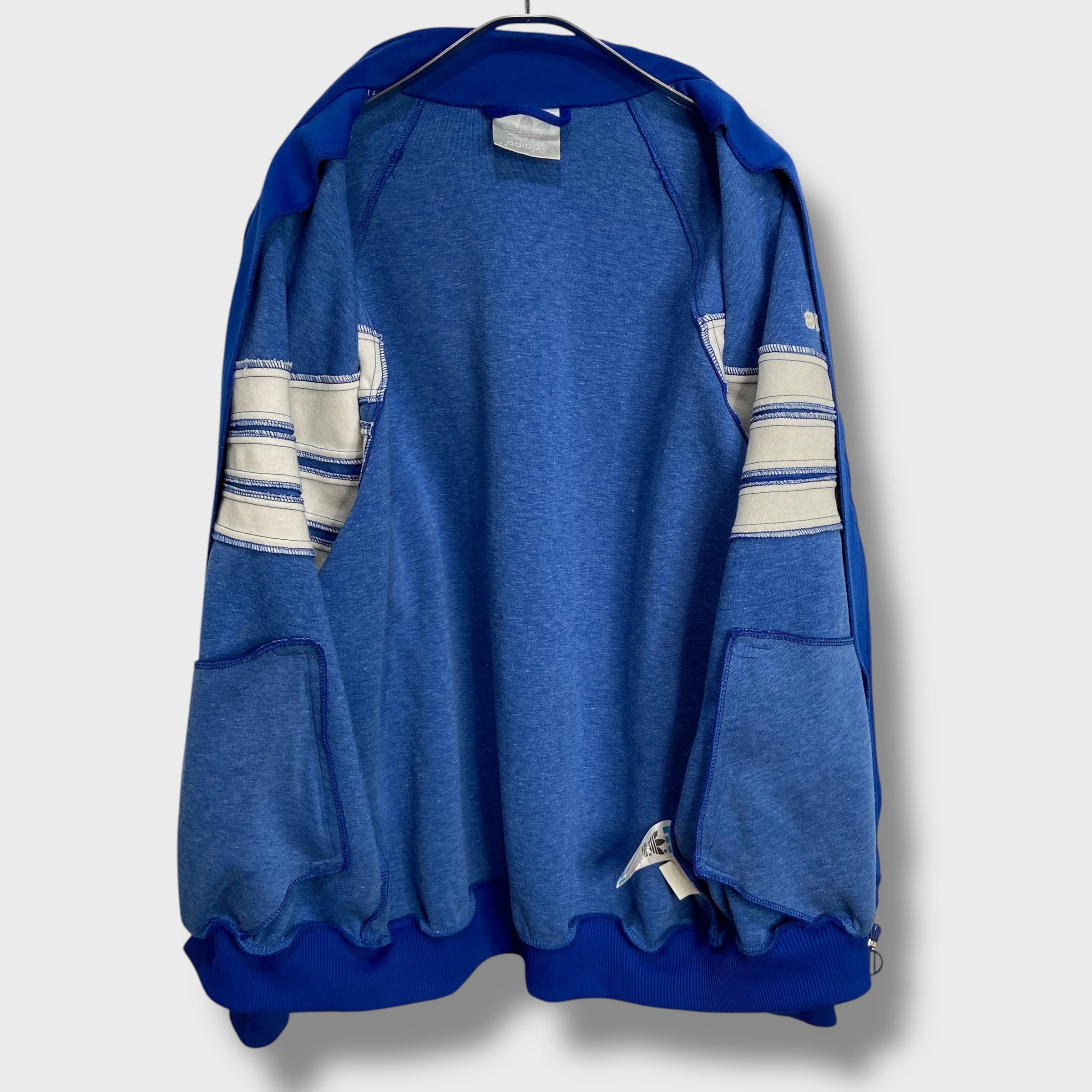 90s adidas トラックジャケット ジャージ M トレフォイル 青 | 古着屋 Uan