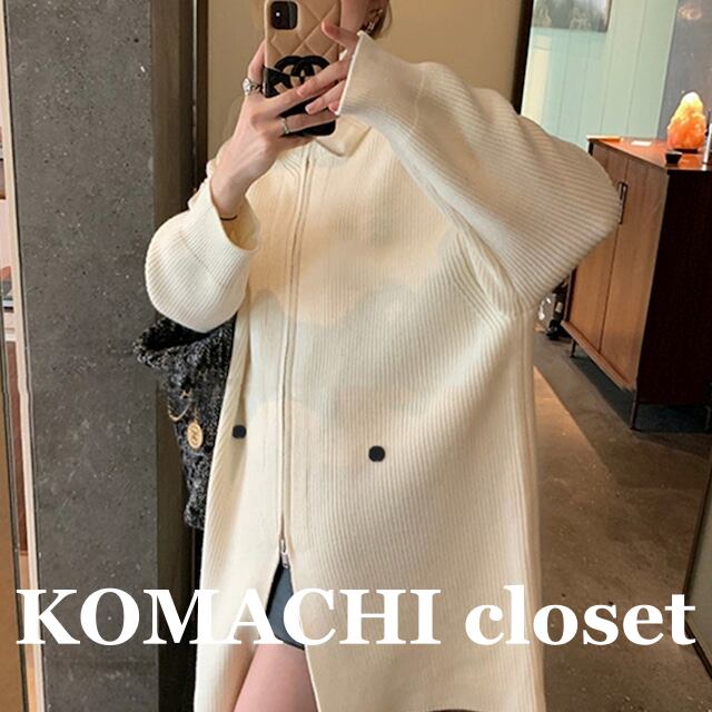 【送料無料】 ミドルセータージャケット ルーズニット カーディガン オーバーサイズ ニットアウター オフホワイト 黒 羽織 韓国 レディース オルチャン ブラウン グレー アウター 膝下 膝下丈 ワンピース 秋 冬 10代 20代 30代 40代 暖かい 防寒 かわいい 大人可愛い きれいめ シンプル 大人 上品 おしゃれ お洒落 大人可愛い 大人女子 こなれ感 キュート 主役級 存在感 抜け感 通学 デート 女子会 お泊まり 休日 旅行 着回し 普段使い