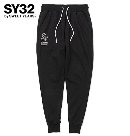 SY32 by SWEET YEARS エスワイサーティトゥ パンツ セットアップ メンズ BASIC SWEAT LONG PANTS 14137 BLACK