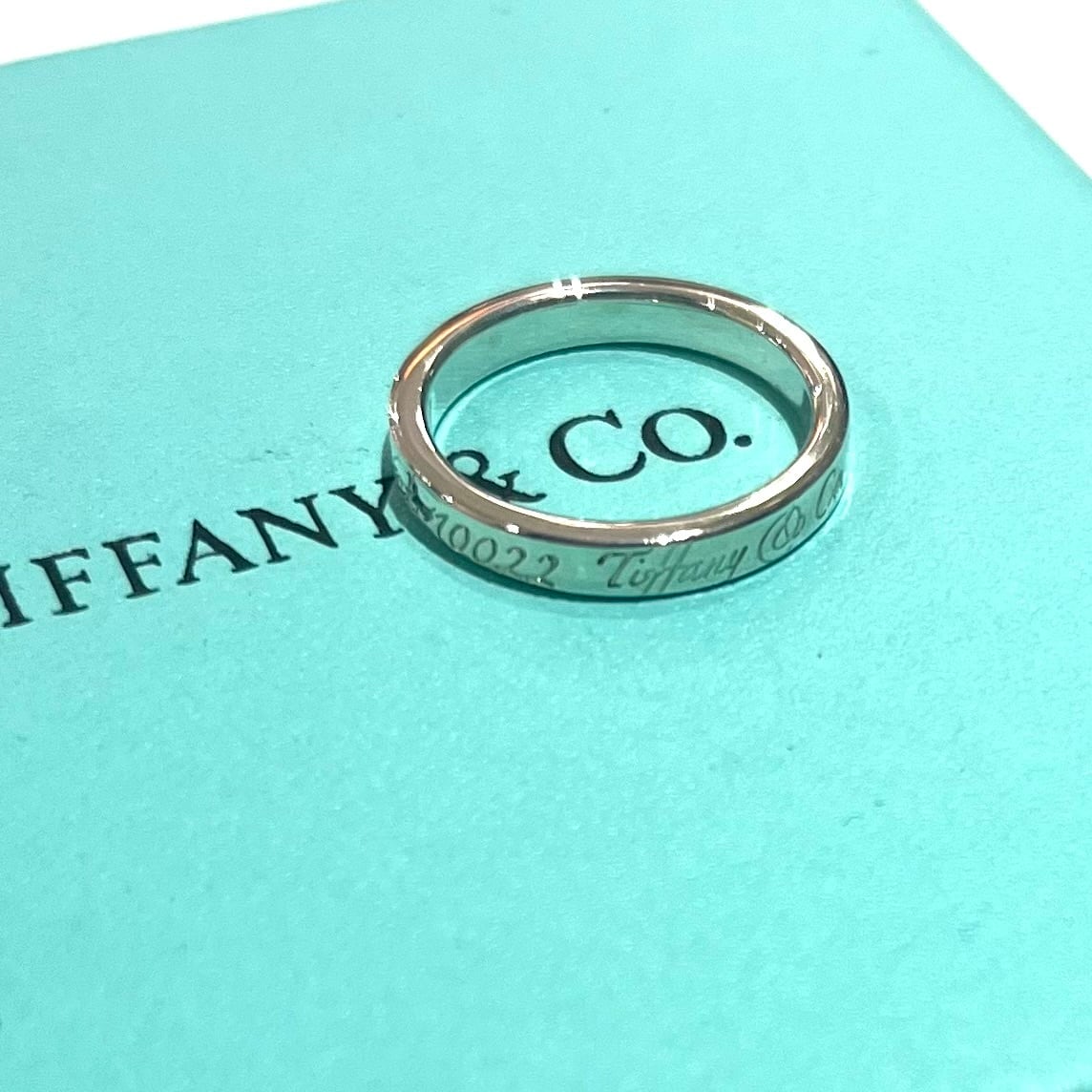TIFFANY＆CO】【7.5号】2369ティファニーaddressナローリング 指輪