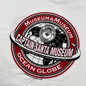 タグ付き CAPTAIN SANTA キャプテンサンタ MUSEUM プリント 半袖Tシャツ /ホワイト/ビンテージ