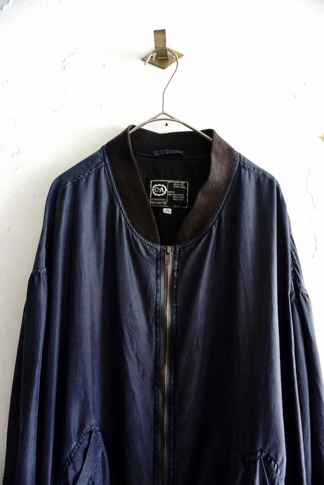 C&A Navy silk blouson