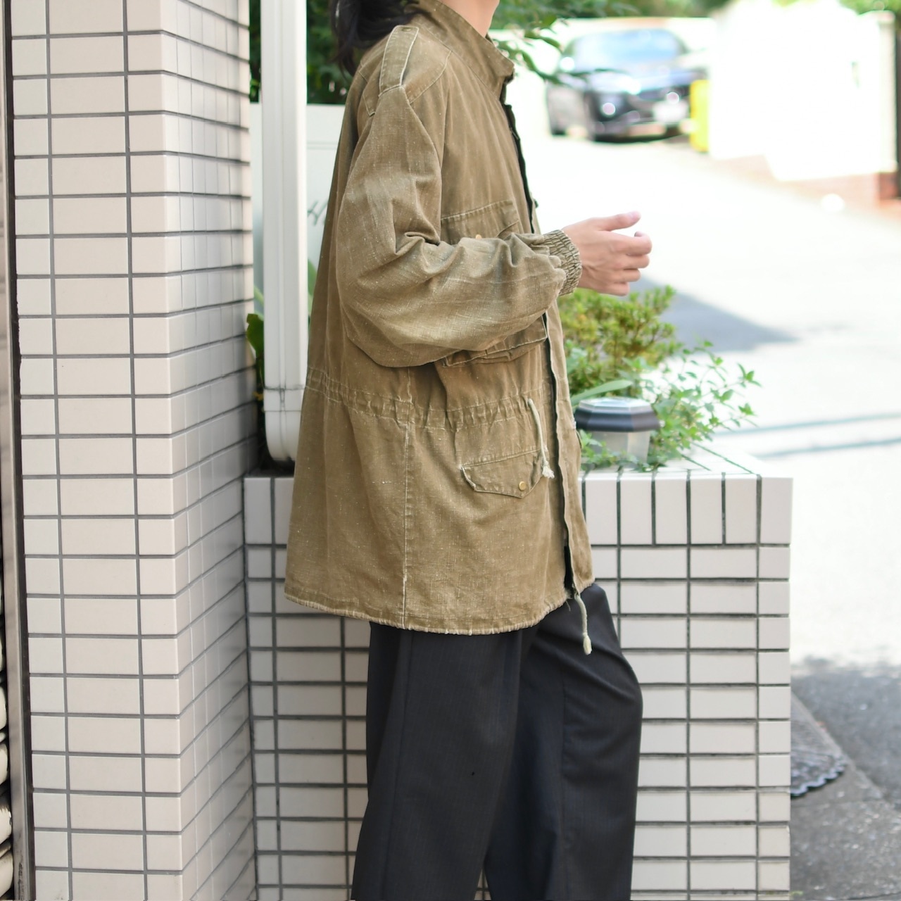 design 4pocket cotton linen jacket