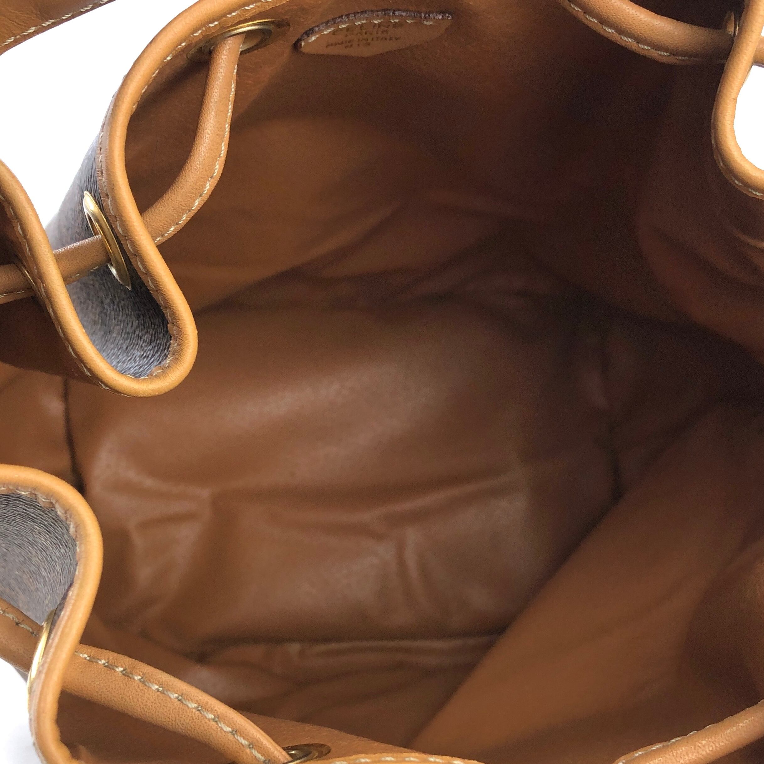CELINE セリーヌ マカダム 2WAY ドローストリング 巾着 ショルダー