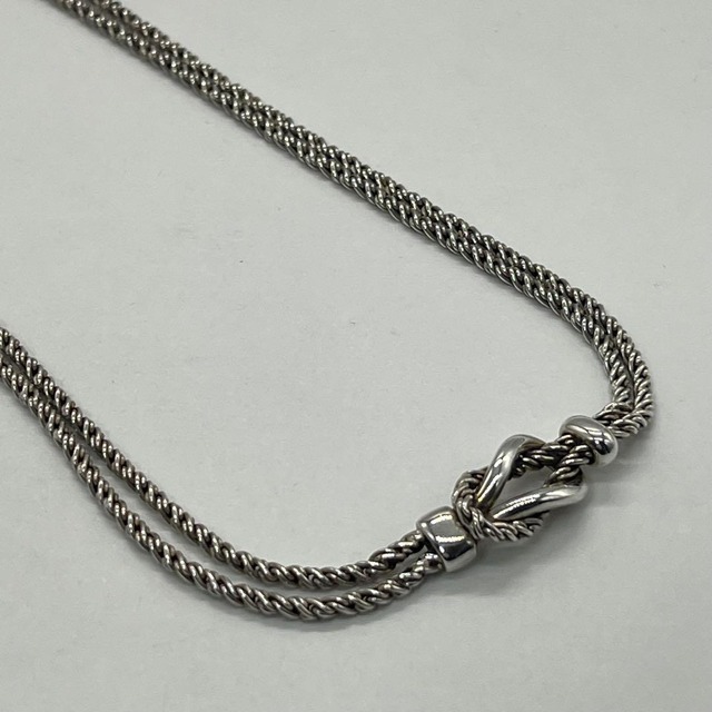 ティファニー TIFFANY ダブルロープ センターノットネックレス SV925