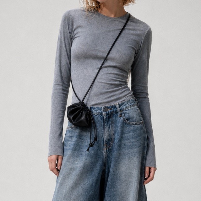 Knotted shoulder bag A00269